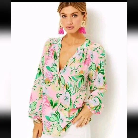 Lilly Pulitzer Elsa Top, S - Picture 6 of 6